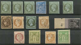 Petit Lot De 15 Classiques Neufs Et Obl., B/TB - Collections (en Albums)