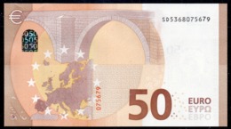 50 EURO ITALIA  SD  S030  Ch. "36"  - DRAGHI   UNC - 50 Euro