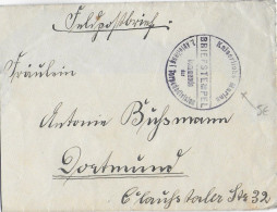 1914/18 - REICH - FELDPOST - ENVELOPPE Avec CACHET KAISERLICHE MARINE KOMMANDO DER 2.ABTEILUNG TORPEDODIVISION - Feldpost (franchigia Postale)