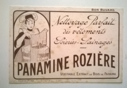 Lot De 5 Buvards Publicitaires / Savon Lessive PANAMINE ROZIERES VEGELAY BLANSAC VIERGE BLANCHE - Produits Ménagers