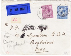 1923 Flugbrief Aus Northhampton Nach Baghdad Irak, Bedarfspuren - Covers & Documents