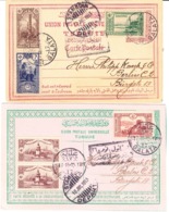 1915 Zwei überklebte Ganzsachenkarten Aus Galata Nach Berlin - Covers & Documents