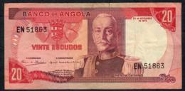 ANGOLA P99 2O ESCUDOS  24.11.1972 #EN   VF NO P.h. - Angola