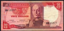 ANGOLA P99 2O ESCUDOS  24.11.1972 #VM   VF NO P.h. - Angola