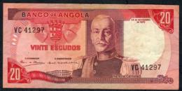 ANGOLA P99 2O ESCUDOS  24.11.1972 #VC   VF NO P.h. - Angola