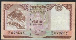 NEPAL P61b 10 RUPEES 2010 Signature 16    XF - Nepal