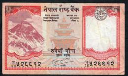 NEPAL P60b 5 RUPEES 2010 Signature 16    VF    NO P.h. - Népal