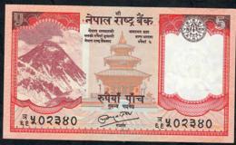 NEPAL P60b 5 RUPEES 2010 Signature 16    VF    NO P.h. - Nepal