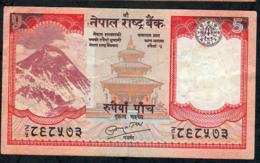 NEPAL P60b 5 RUPEES 2010 Signature 16    VF    NO P.h. - Népal