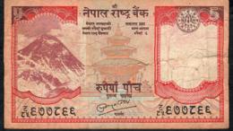 NEPAL P60b 5 RUPEES 2010 Signature 16    VF    NO P.h. - Népal