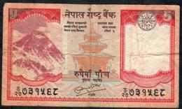 NEPAL P60b 5 RUPEES 2010 Signature 16    VF    NO P.h. - Nepal