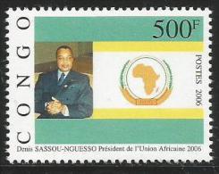 Congo 2006 President Sassou-Nguesso African Union Michel 1784 Mint MNH - Nuovi
