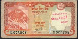 NEPAL P62b 20 RUPEES 2010 Signature 16  FINE - Népal