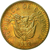 Monnaie, Colombie, 20 Pesos, 1992, TTB, Aluminum-Bronze, KM:282.1 - Colombie