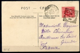 RC 14568 GB SQUARED CIRCLE " CHESTER " AU 18 1903 POSTMARK ON POST CARD VF - Marcophilie