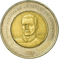 Monnaie, Dominican Republic, 10 Pesos, 2008, TTB, Bi-Metallic, KM:106 - Dominicaanse Republiek