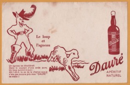 BUVARD - BLOTTING PAPER - Apéritif Dauré 23 - Apéritif Naturel - Le Loup Et L'Agneau - Drank & Bier