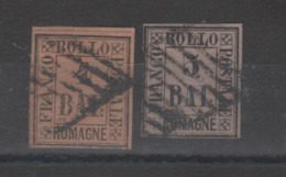 Italie - Romagne _1859 N° 5/6 Oblitéré - Romagne