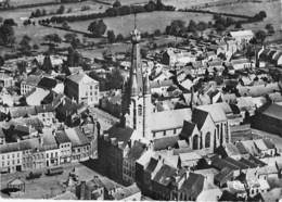 59 - SOLRE Le CHATEAU : Vue Aérienne - L'Eglise- CPSM Village (1.830 Habitants) Dentelée Noir Blanc Grand Format - Nord - Solre Le Chateau