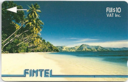 Fiji - FINTEL - Palms & Beach - 1993, 10$, Sample (No Serial) - Fidschi