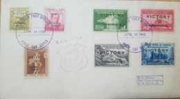 O) 1945 PHILIPPINES, US OCCUPATION, TC SION 1216 OROQUIETA - MANILA, WOMAN AND CARABAO, FORT SANTIAGO, SALT SPRING, MAGE - Philippinen