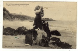 Cpa N° 951 Ceux Qui Vivent De La Mer Sur Notre Littoral Le Père Ne Revient Pas Et La Mer Monte - Fischerei