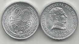 Uruguay 20 Centesimos 1965. High Grade - Uruguay