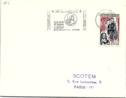 REUNION - LETTRE FLAMME 1665-1965 TRICENTENAIRE DU PEUPLEMENT DE LÎLE BOURBON - COLBERT  - 6.10.1965  / 2-R6 - Lettres & Documents