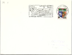 REUNION - LETTRE FLAMME SAINT DENIS LA VILLE QUI MONTE...  - ST DENIS 8.7.1965  / 2-R4 - Lettres & Documents