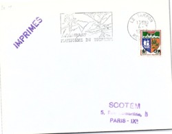 REUNION - LETTRE FLAMME LE TAMPON PLATEFORME DU TOURISME  - LE TAMPON 4.3.1966/ 2-R13 - Lettres & Documents