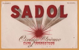 BUVARD Illustré - BLOTTING PAPER - SADOL - Cirage Crème Pure Térébenthine Pour Chaussures - Scarpe