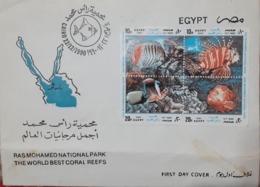 EGYPT  1990 Ras Mohammed National Park FDC  (SINAI) - Cartas & Documentos