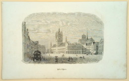 Ypres Hôtel De Ville/ Ypres City Hall 1844 - Estampes & Gravures