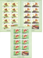 2019. Tajikistan, Mushrooms Of Tajikistan, 3sheetlets Imperforated, Mint/** - Tadschikistan