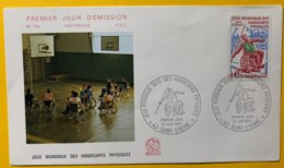 9214 - Jeux Mondiaux Des Handicapés Physiques FDC Saint Etienne 27.06.1970 - Sport Voor Mindervaliden