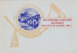 CARTOLINA - ROMA - XVI CONVEGNO FILATELICO NAZIONALE - Ausstellungen