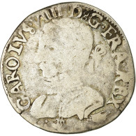 Monnaie, France, Charles IX, Teston, 1567, Bordeaux, TB+, Argent, Sombart:4602 - 1560-1574 Carlos IX