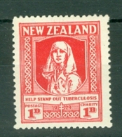 New Zealand: 1929/30   Anti-Tuberculosis Fund (inscr. 'Help Stamp Out Tuberculosis')     SG544     1d + 1d    MH - Nuevos