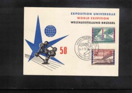 Belgium 1958 World Exposition Brussels Interesting Cover - 1958 – Brüssel (Belgien)