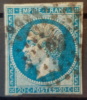 FRANCE 1860 - Canceled - YT 14B - 20c - 1853-1860 Napoléon III