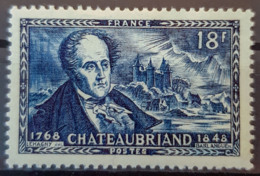 FRANCE 1948 - MLH - YT 816 - 18F - Chateaubriand - Neufs