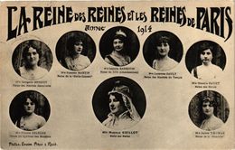 CPA PARIS Mi-Careme 1914 - La Reine Des Reines Et Les Reines (300283) - Carnaval