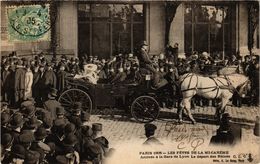 CPA PARIS Mi-Careme 1905 - Arrivée á La Gare De Lyon (300337) - Carnaval