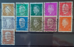 DEUTSCHES REICH - Canceled - Mi 410-420 - Ebert, Hindenburg - Used Stamps