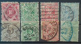 WÜRTTEMBERG - Canceled - Mi 46, 49, 55, 56, 102, 203, 204, 209 - Used