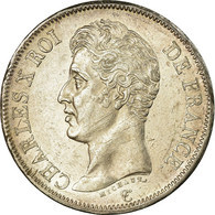 Monnaie, France, Charles X, 5 Francs, 1826, Bordeaux, TTB+, Argent, Gadoury:643 - 5 Francs