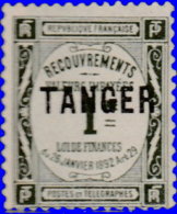 Maroc Taxe 1918. ~  T 42* - 1 C. TANGER - Timbres-taxe