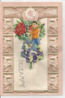 Superbe Papier à Lettre. Décor Garçon En écharpe Bouquet De Roses Et Muguets. - Matériel Et Accessoires