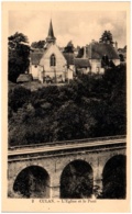 Delcampe - 18 CULAN - L'église Et Le Pont - Culan