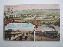 BEBRA , Bahnhof Mit Zug , Seltene Karte Um 1915 Mit Stempel - Bebra